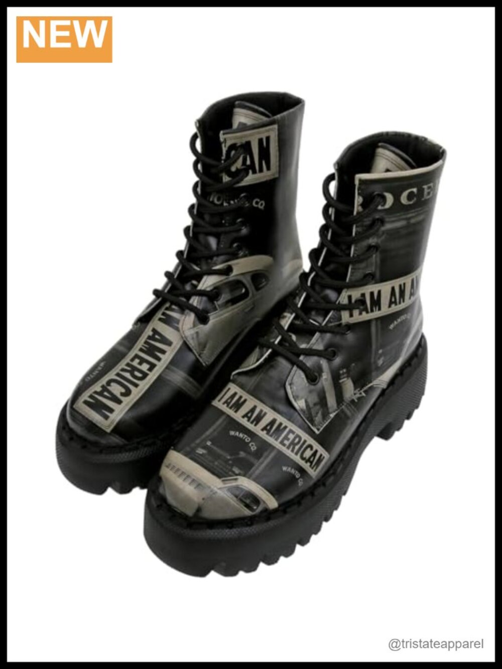 DOGO Vegan Leather Women's Combat Boots Lace-Up Platform